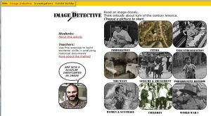 home screen of Image Detective