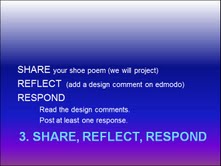 Share, reflect, respond