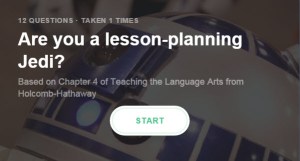 Lesson planning Jedi
